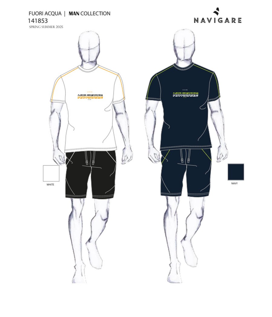 COMPLETO UOMO 141853 M/MANICA G/COLLO P/CORTO NAVIGARE