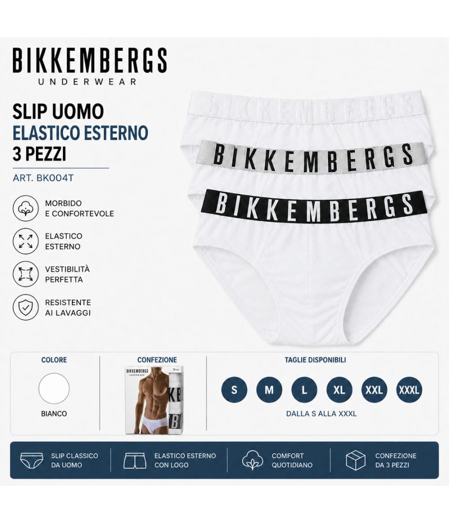 SLIP UOMO K004T 3 PZ...