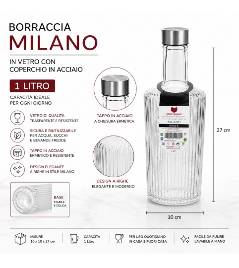BOTTIGLIA MILAN 1 LT C/TAPPO