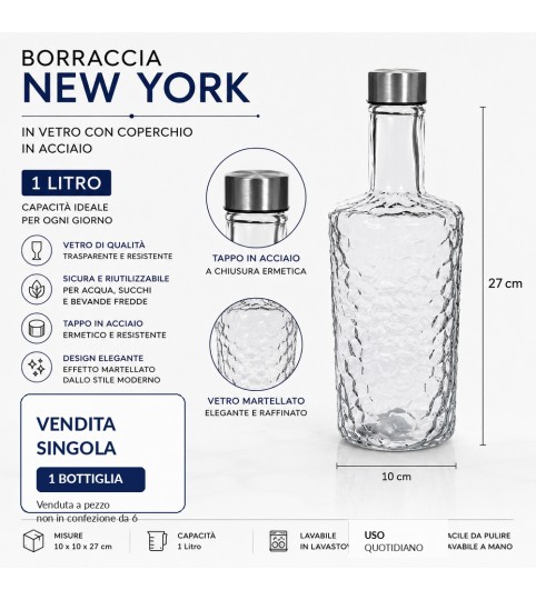 BOTTIGLIA NEW YORK 1 LT C/TAPPO