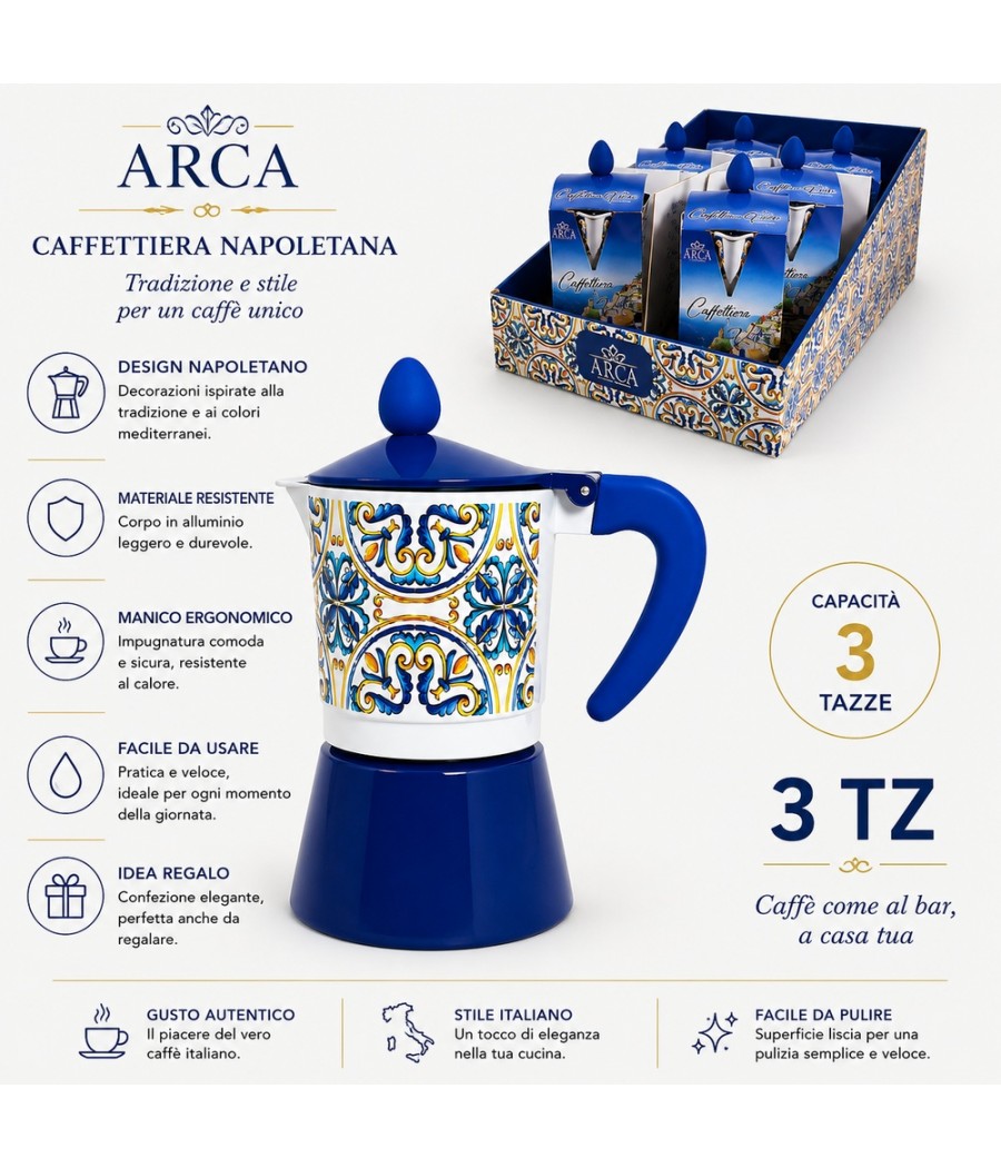 CAFFETTIERA 3 TAZZA 956912 VIETRI