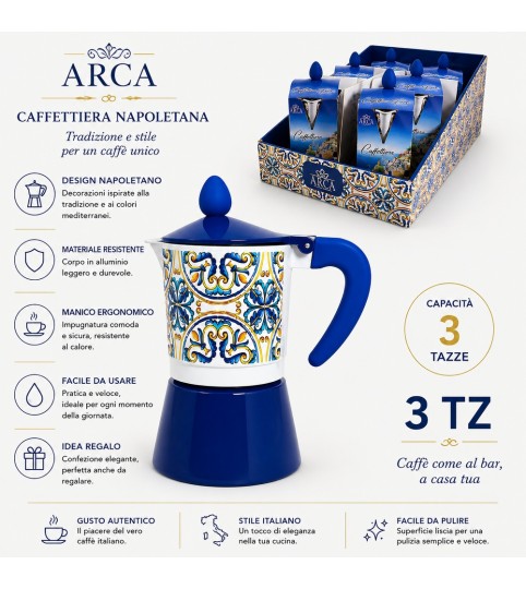 CAFFETTIERA 3 TAZZA 956912 VIETRI