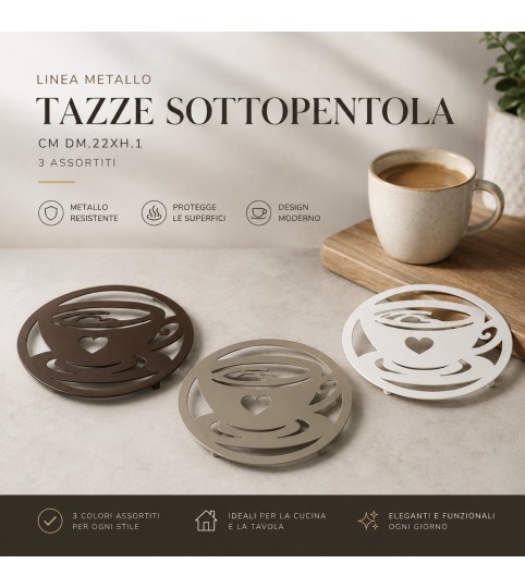 SOTTO PENTOLA 49168 IN METALLO PREVERNICIATO DIA22