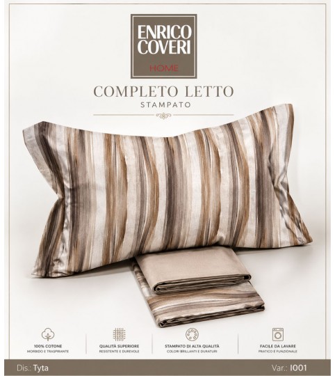 COMPLETO LENZUOLA 2 POSTI TYTA IN COT/PERCALLE COVERI