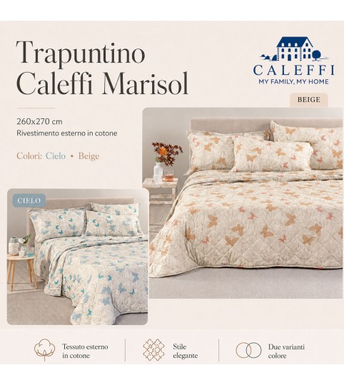 TRAPUNTINO 2 POSTI MARISOL LYOCEL E COTONE CALEFFI