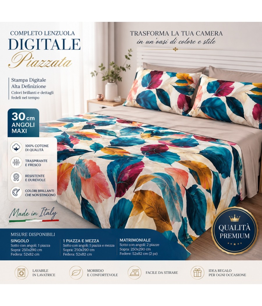 COMPLETO LENZUOLA 2 POSTI...