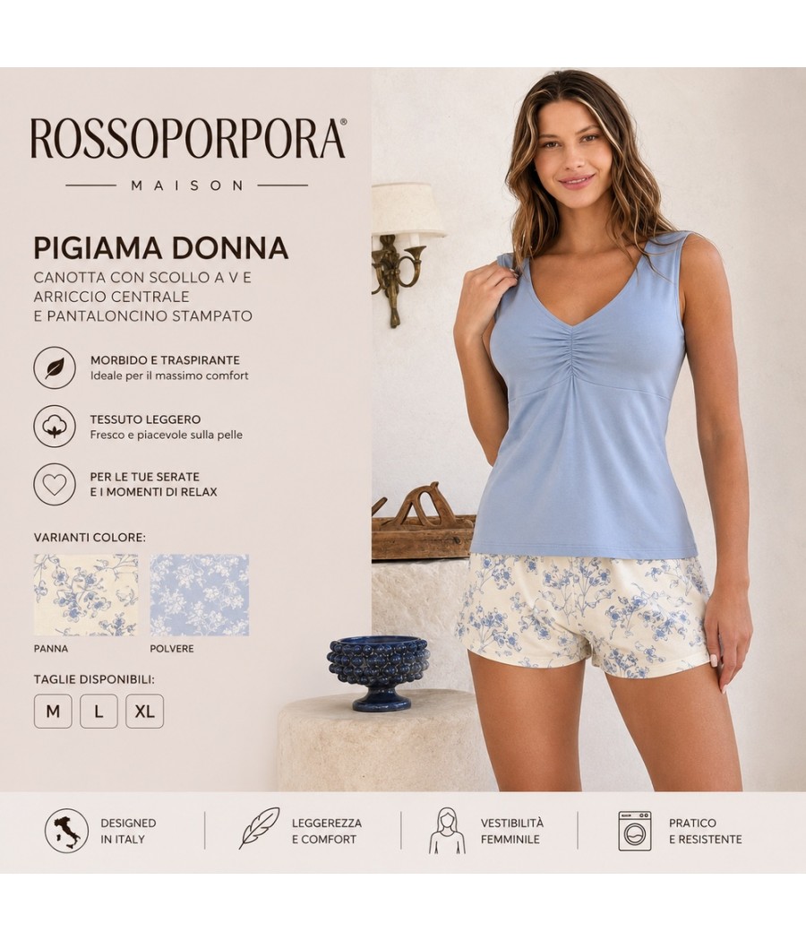 PIGIAMA DONNA P116 CANOTTA...