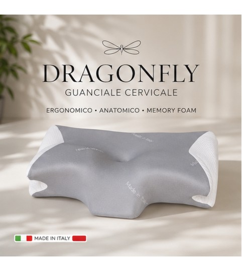 GUANCIALE DRAGONFLY MEMORY SAGOMATO ERGONOMICO E ANATOMICO NIUCCI