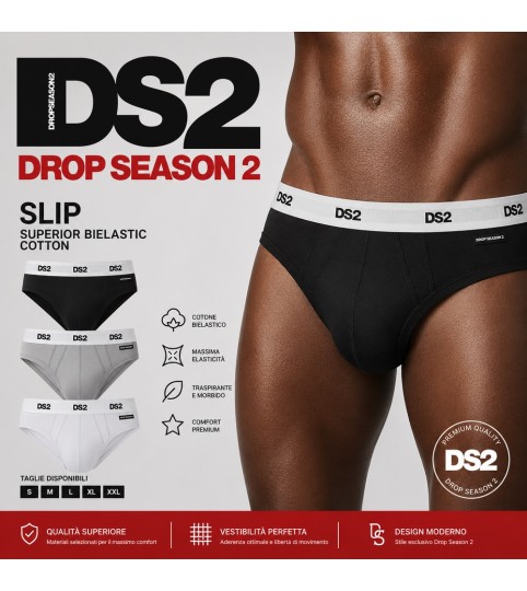 SLIP UOMO 104 CONF. 3 PZ DS2