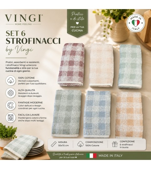 STROFINACCI 6 PEZZI COUNTRY SPUGNA