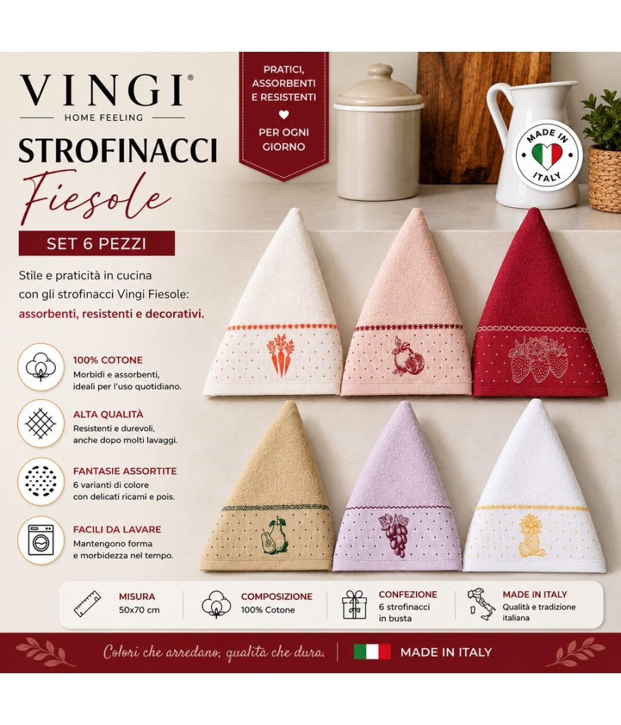 STROFINACCI 6 PEZZI FIESOLE...
