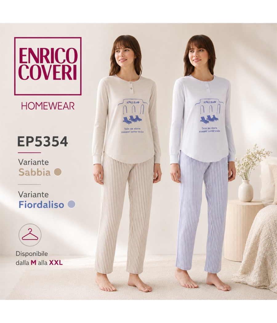 PIGIAMA DONNA EP5354 SERAFINO COTONE COVERI