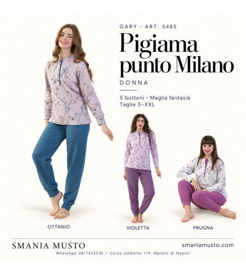 PIGIAMA DONNA 5485 SERAFINO P/MILANO GARY