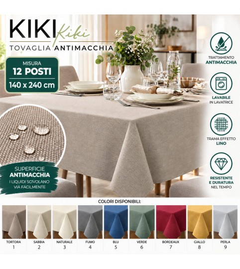 TOVAGLIA X12 ANTIMACCHIA KIKI EFFETTO LINO UNITO S&G