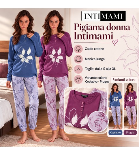 PIGIAMA DONNA 1393 SERAFINO INTERLOCK INTIMAMI