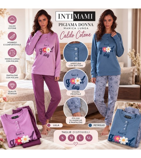 PIGIAMA DONNA 1394 SERAFINO INTERLOCK INTIMAMI