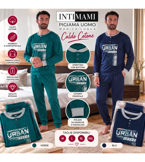 PIGIAMA UOMO 443 SERAFINO INTERLOCK INTIMAMI