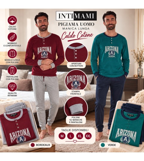 PIGIAMA UOMO 446 SERAFINO INTERLOCK INTIMAMI