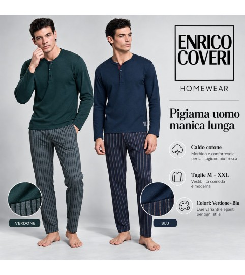 PIGIAMA UOMO EP2238 SERAFINO INTERLOCK COVERI
