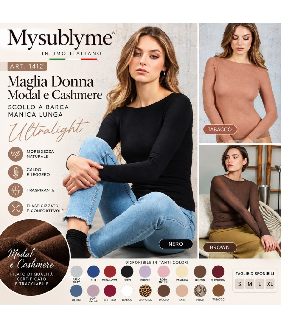 MAGLIA DONNA 1412 CASHMERE...
