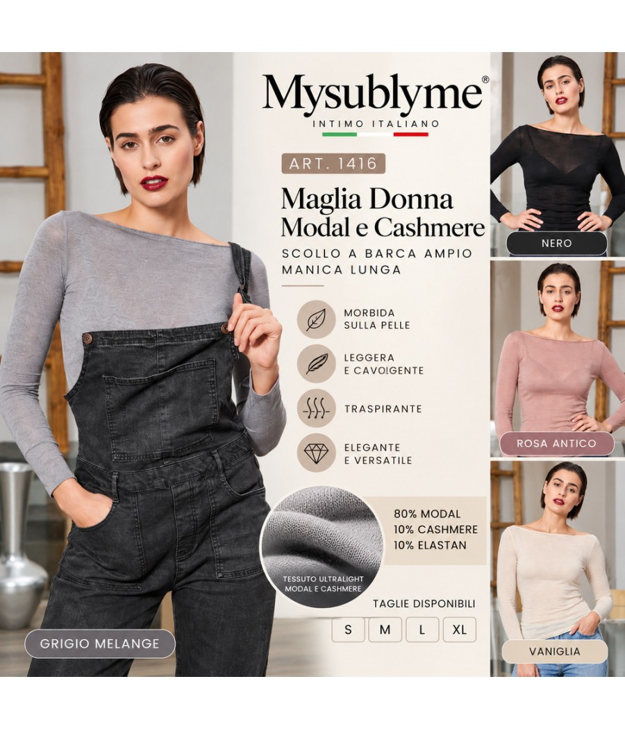 MAGLIA DONNA 1416 SCOLLO A...