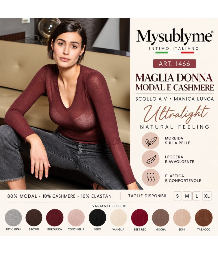 MAGLIA DONNA 1466 SCOLLO A...