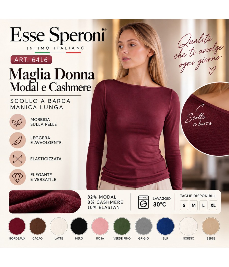 MAGLIA DONNA 6416 SCOLLO A...