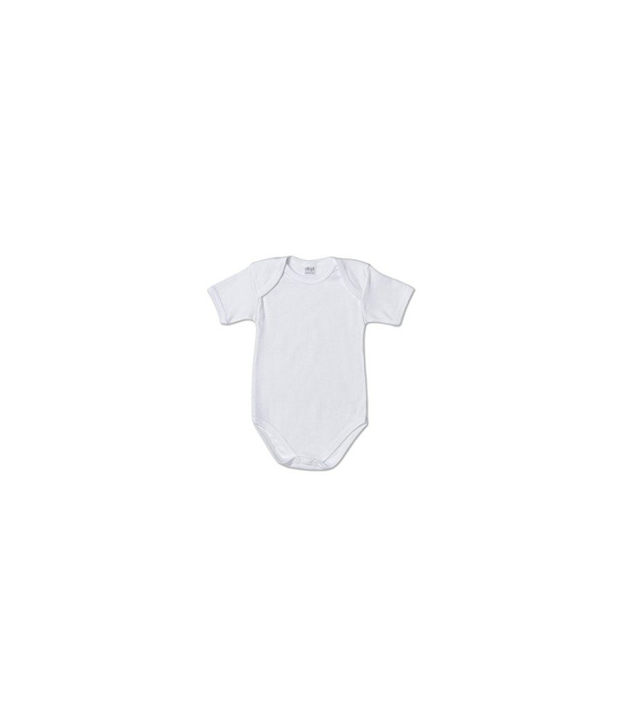 BODY NEONATO AF802 MEZZA MANICA COTONE 100% BIANCO ELLEPI