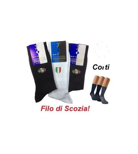 CALZA UOMO 242C CORTA FILO SCOZIA TORREGGIANI