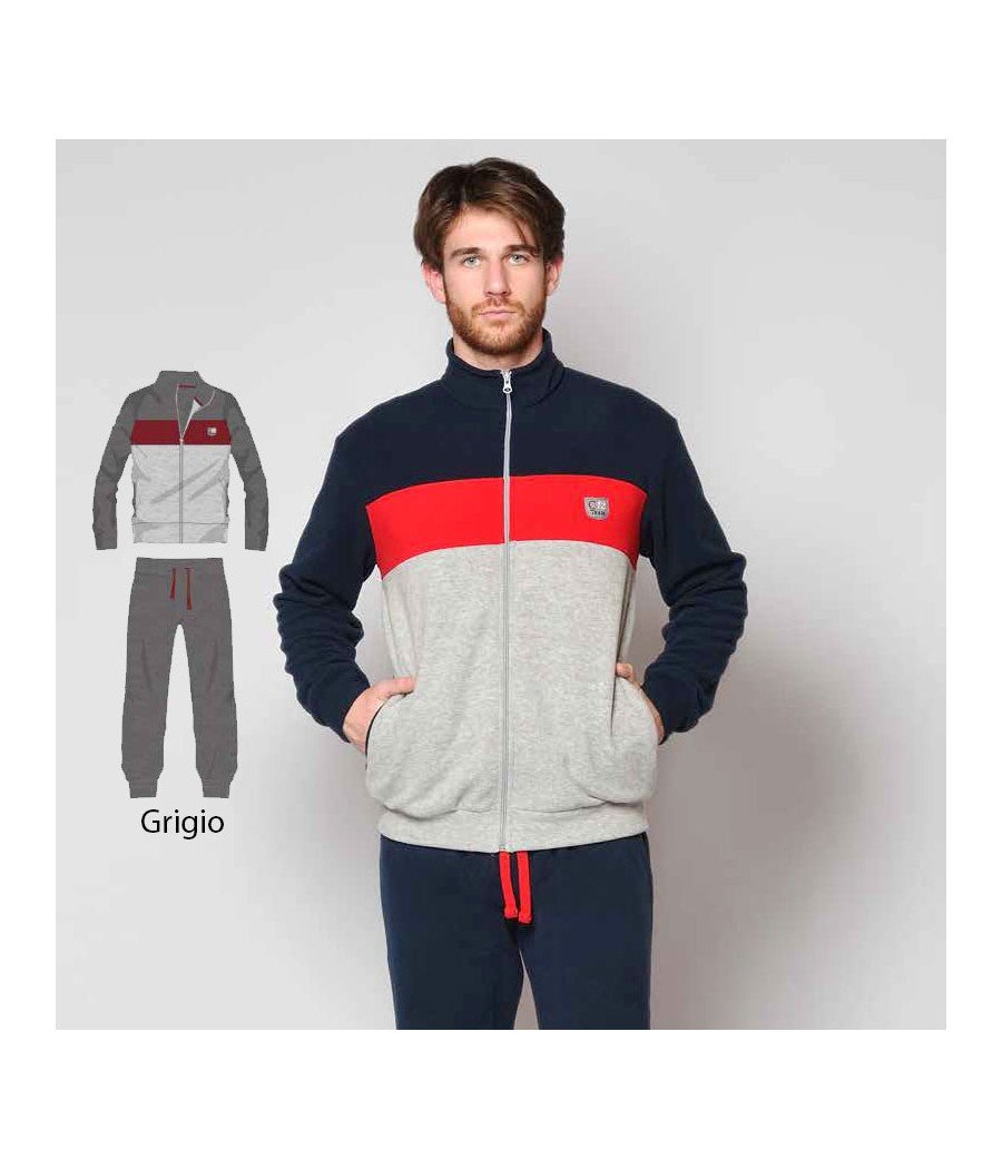 PIGIAMA UOMO 2163 APERTO CON ZIP COLLO ALTO IN PILE BY LATTANZIO PIGIAMA UOMO 2163 APERTO CON ZIP COLLO ALTO IN PILE BY LATTANZIO