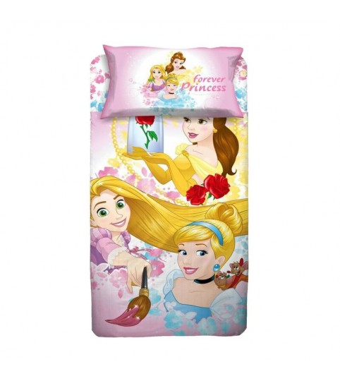 COMPLETO LENZUOLA 1 POSTO PRINCESS 36146 COTONE 100% DISNEY