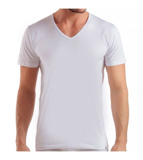 MAGLIA UOMO ET1101 MEZZA MANICA SCOLLO V COTONE COVERI