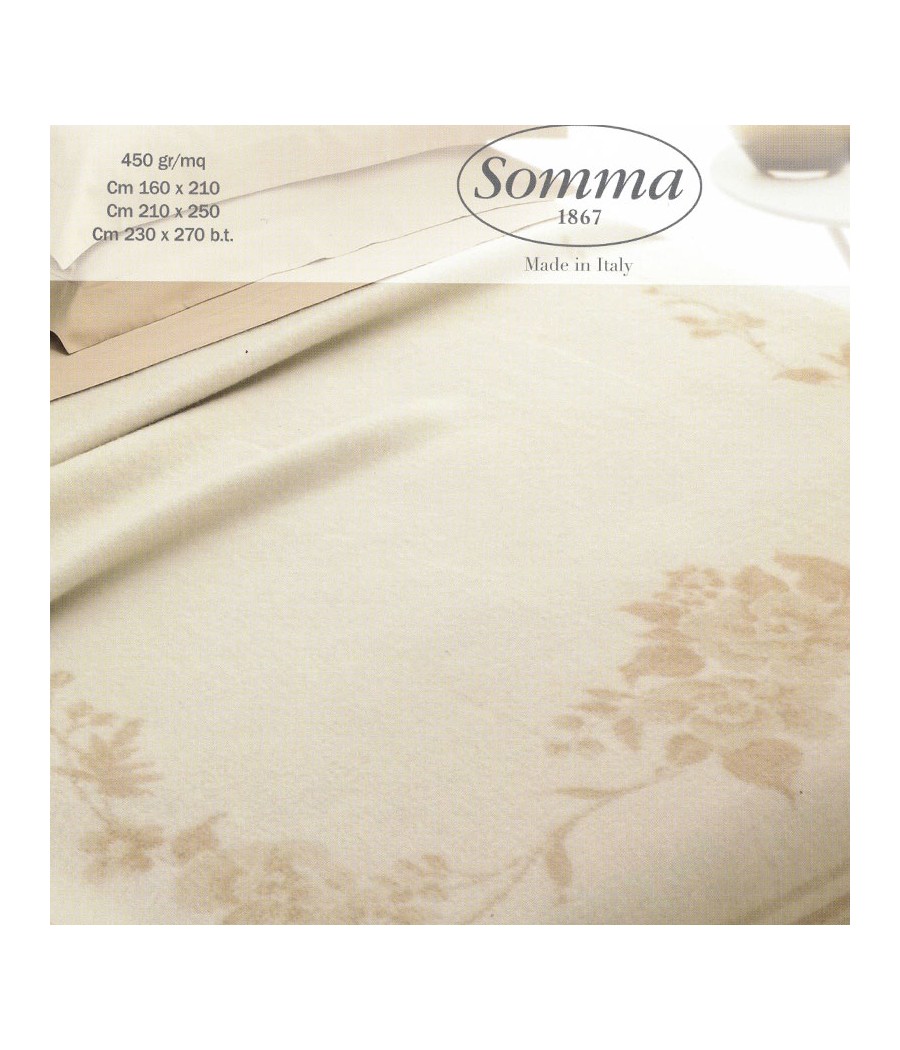COPERTA 2 POSTI CHAELIZE LANA VERGINE 100% SOMMA COPERTA 2 POSTI CHAELIZE LANA VERGINE 100% SOMMA