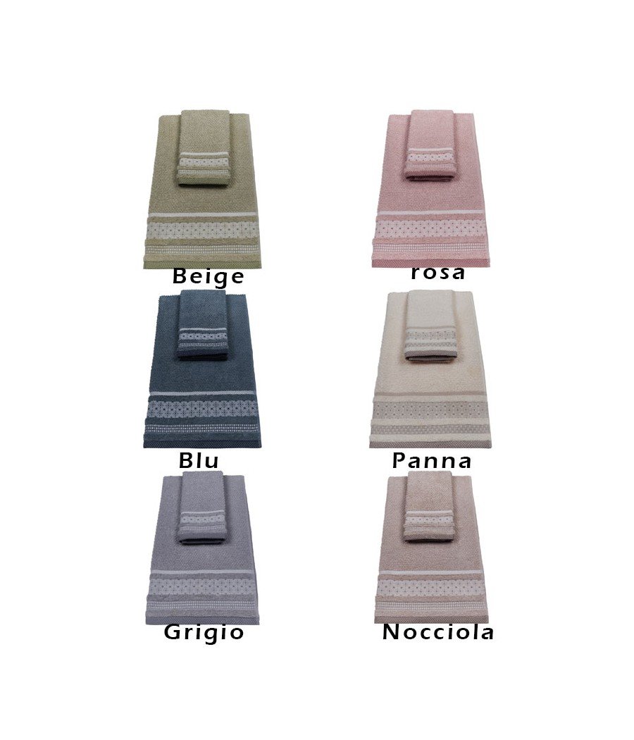 ASCIUGAMANI 1+1 RUBINO SPUGNA JAQUARD VINGI ASCIUGAMANI 1+1 RUBINO SPUGNA JAQUARD VINGI