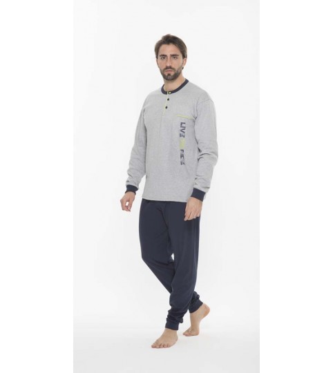 PIGIAMA UOMO Q60045  SERAFINO INTERLOCK GARY