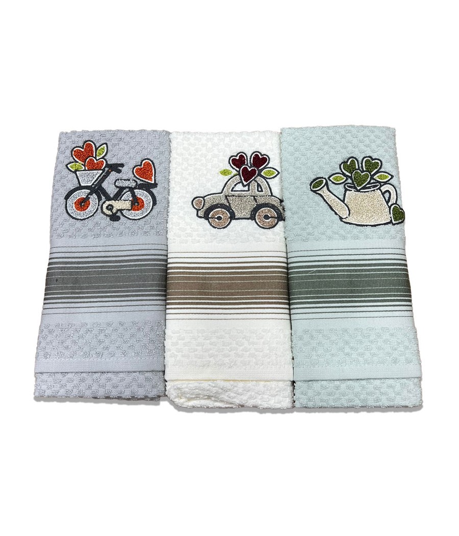 STROFINACCI 3 PEZZI BETTY SPUGNA RICAMATA VINGI STROFINACCI 3 PEZZI BETTY SPUGNA RICAMATA VINGI