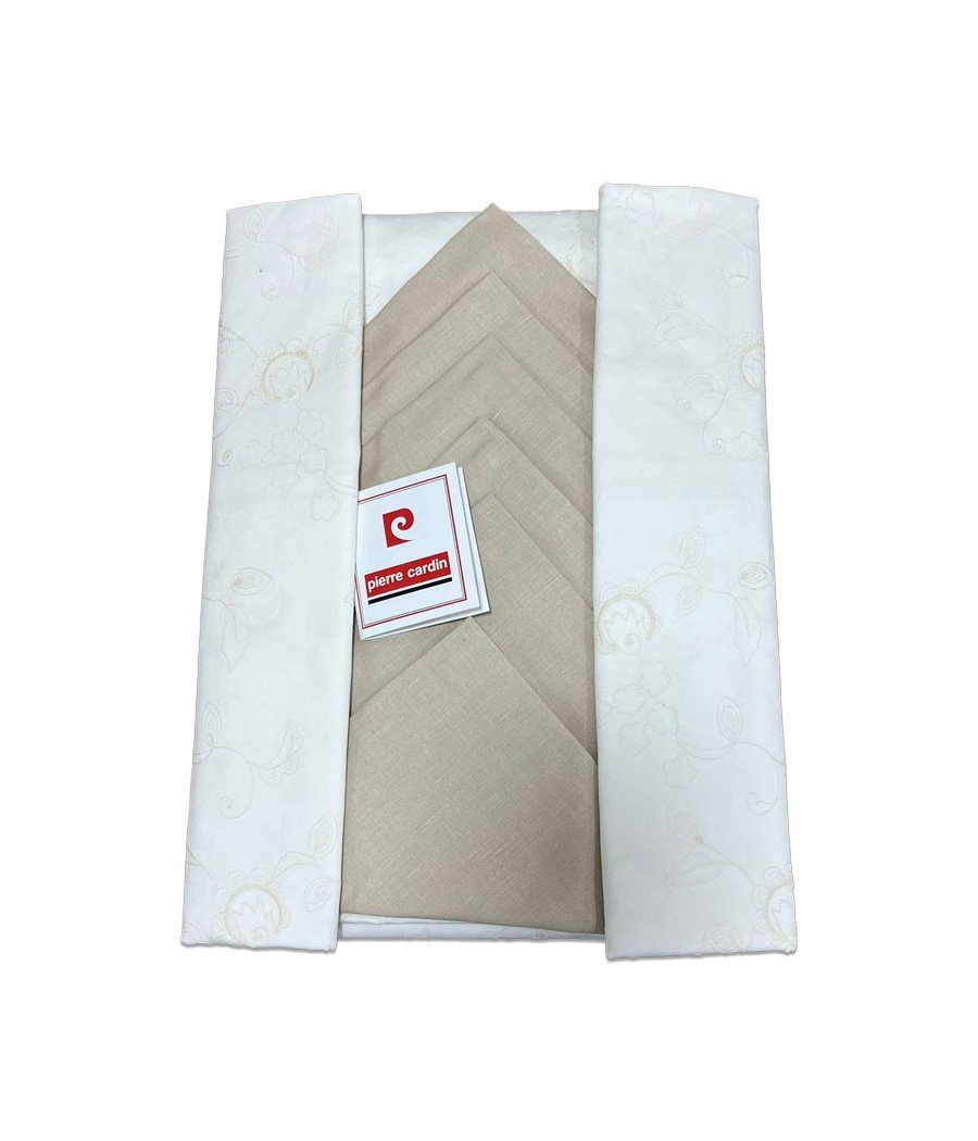 SERVIZIO TAVOLA X12 RICAMATO COTONE PIERRE CARDIN SERVIZIO TAVOLA X12 RICAMATO COTONE PIERRE CARDIN