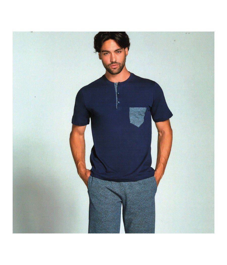 PIGIAMA UOMO 21678 A 3 PZ COT/100% VILFRAM PIGIAMA UOMO 21678 A 3 PZ COT/100% VILFRAM