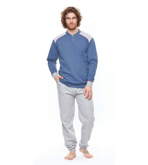PIGIAMA UOMO S60151 SEARFINO FELPA 100% COTONE GARY