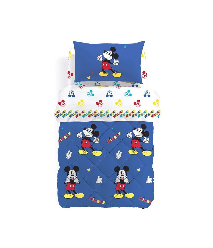 TRAPUNTA 1 POSTO MICKEY RETRO' COTONE CALEFFI