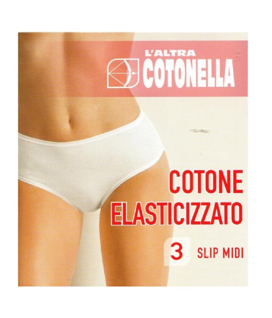 SLIP DONNA 3940 3PZ MIDI COTONELLA