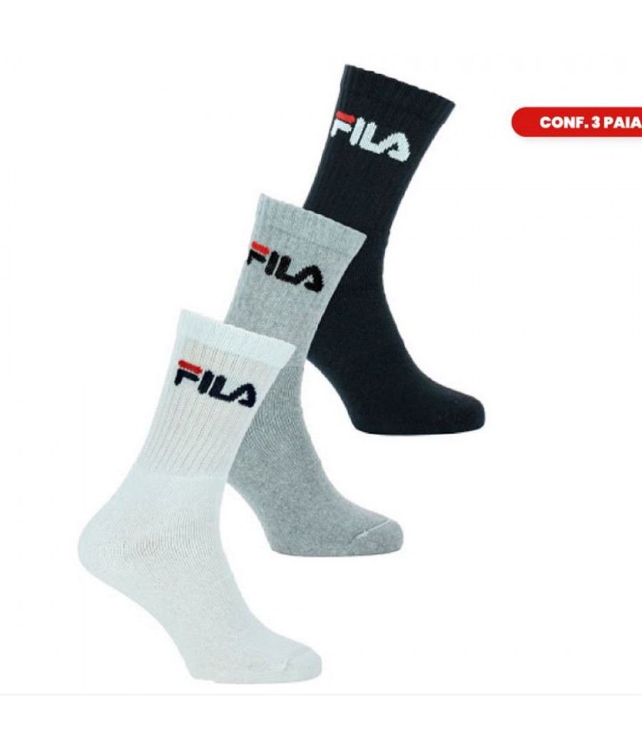 CALZA SPUGNA CORTA F9505 SPUGNA CONFEZIONE A 3 PEZZI BY FILA