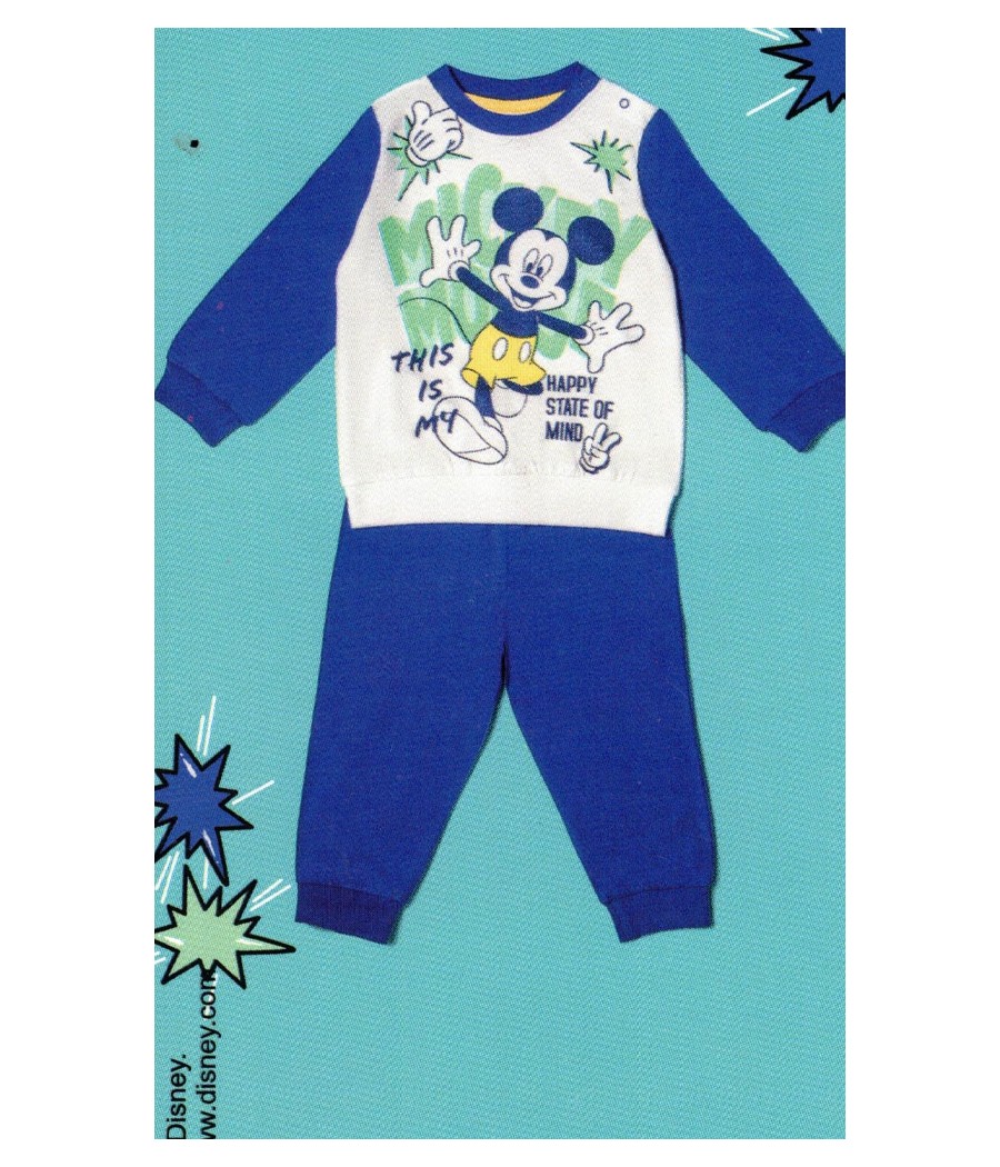 PIGIAMA NEONATO/A DISNEY COTONE MANICA LUNGA