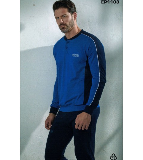 PIGIAMA UOMO EP1103  M/LUNGA COT/100% COVERI