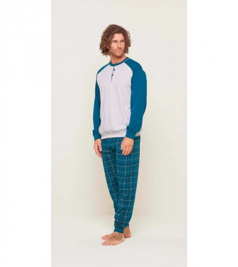 PIGIAMA UOMO U60051  M/LUNGA COT/100% GARY