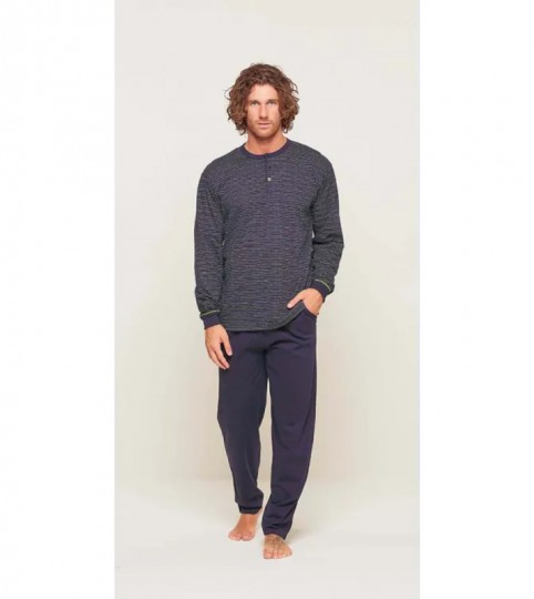 PIGIAMA UOMO U60070  M/LUNGA COT/100% GARY