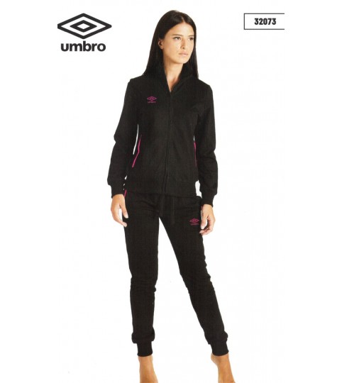 TUTA DONNA 32073S CALIBRATA FULLZIP COTONE UMBRO