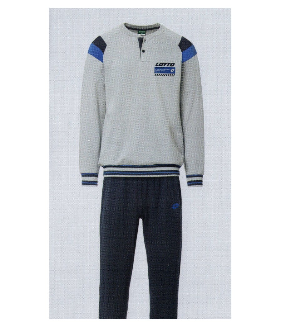PIGIAMA UOMO STOCK FELPA LOTTO