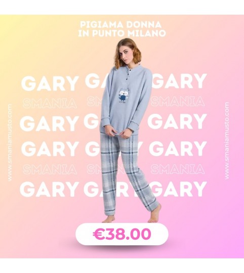PIGIAMA DONNA V50110  SERAFINO P/MILANO S/POLSINO GARY